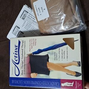 2/$40 Pantyhose,Control Top Sheer Therapy Compression Stockings 15-20mmHg